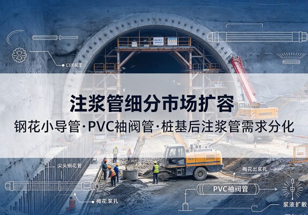 夏邑注浆管细分市场扩容，隧道钢花小导管、PVC 袖阀管、桩基后注浆管需求分化
